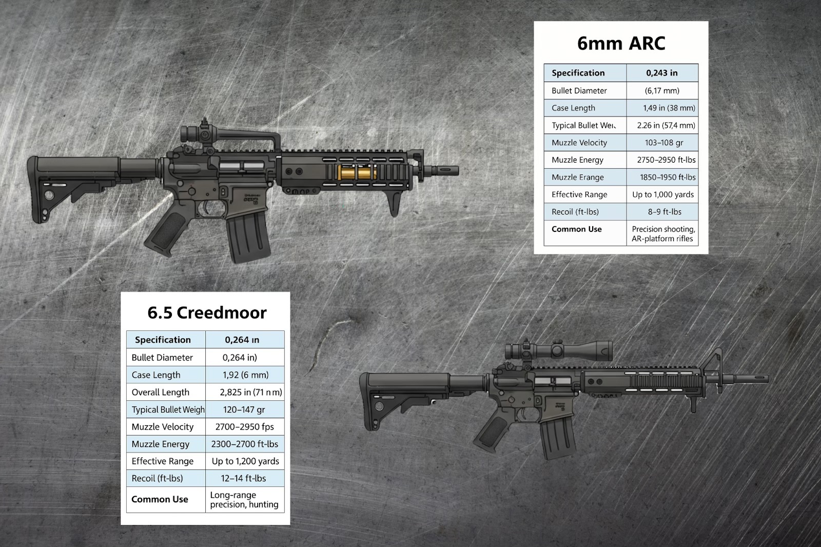Ballistic Performance Comparison